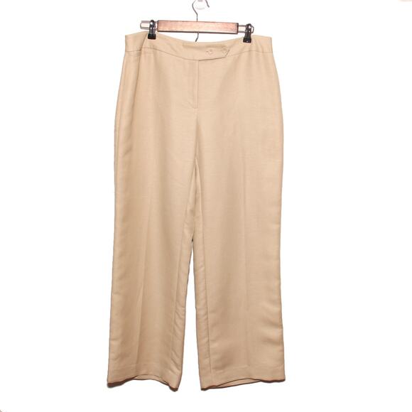 Emma James Linen Blend Dress pants Size 14 Tan - Picture 1 of 7